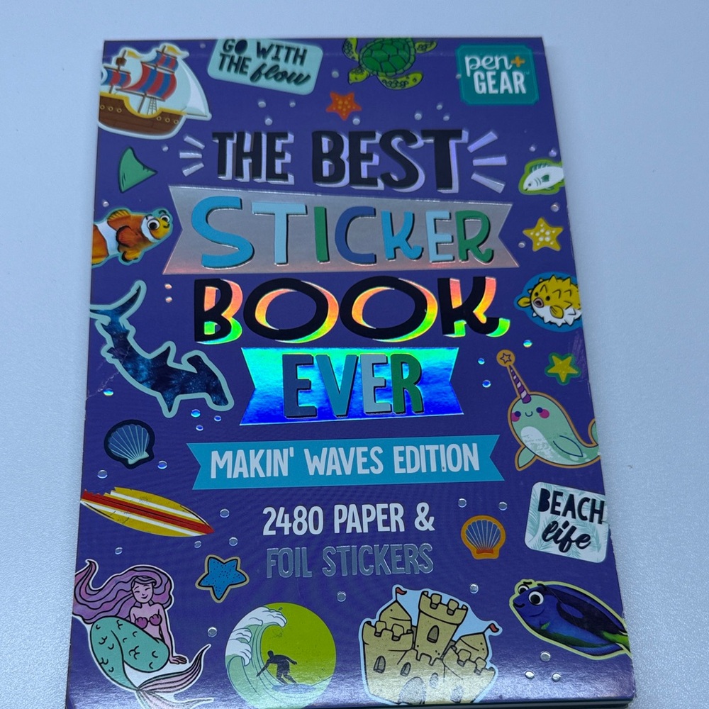 Makin' Waves Sticker Book - Purple and Multicolor